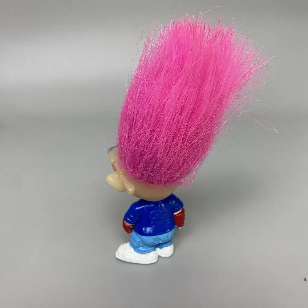 Vintage 1993 Burger King Kids Club Troll Dolls Professor Camera Glow in the Dark